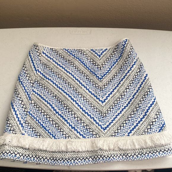 Guess Embroidered Fringe Mini Skirt - Picture 2 of 4